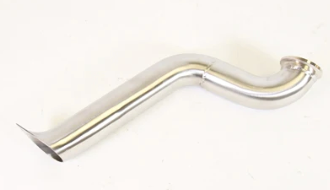 PLM® Honda K-Series Power Driven D-Series Hood Exit Up-pipe & Dump Tube for Top Mount Turbo Manifold