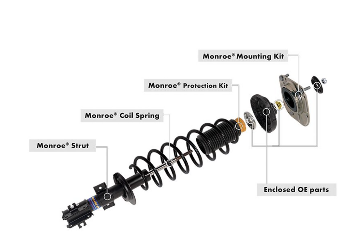 Monroe® (11-23) 300/Challenger/Charger 3.6L RWD Quick-Strut™ Front Complete Strut Assembly