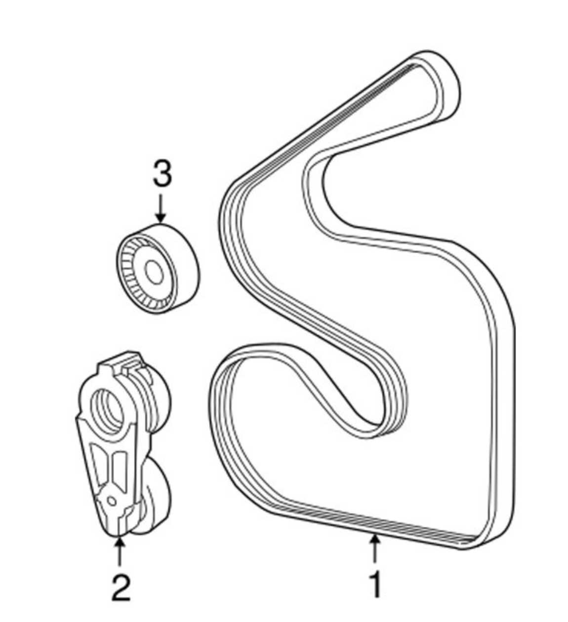 Mopar #04861660AA 300/Challenger/Charger OE Drive Belt Tensioner

