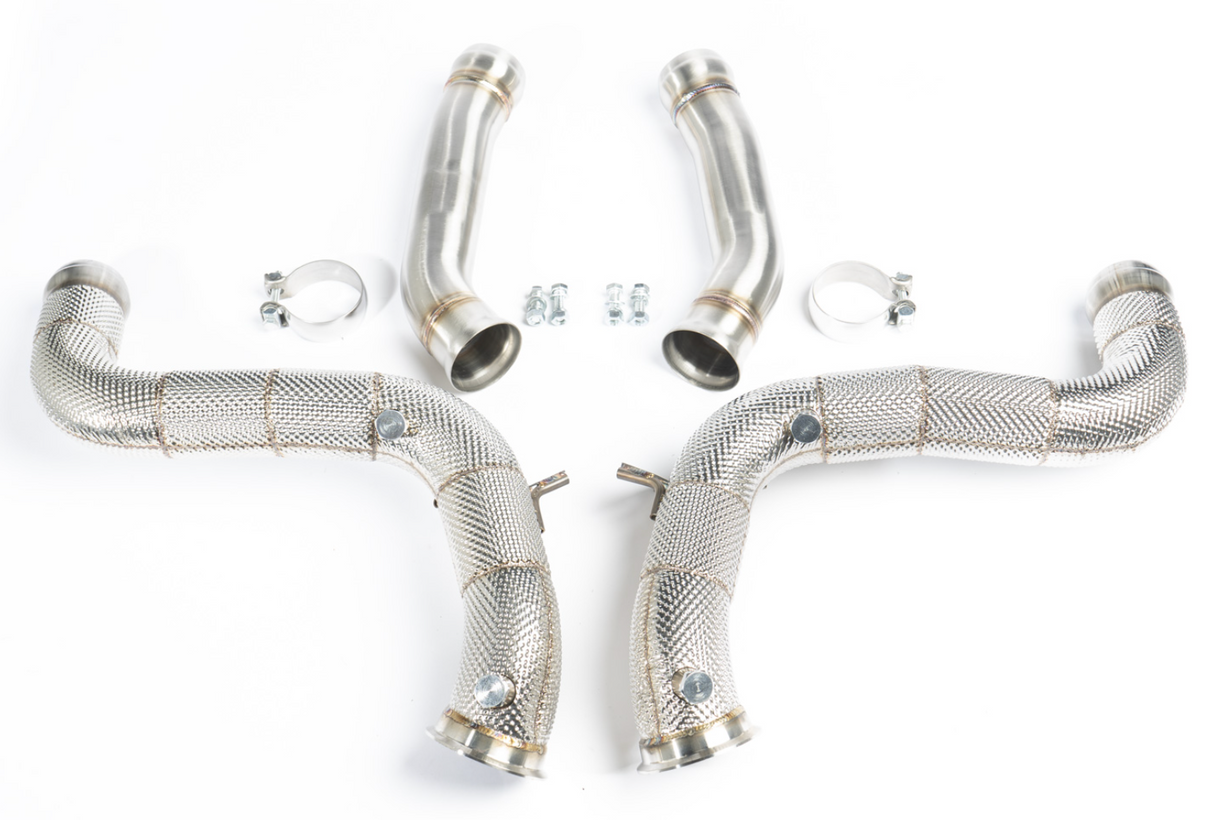 CTS Turbo® (15-21) Mercedes-Benz AMG C63/C63S M177 W205 304SS 3" Catless Dowpipe Set