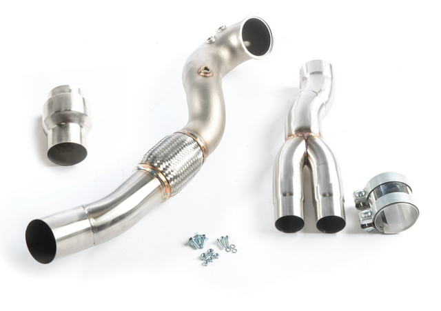 CTS Turbo® (15+) Audi RS3/TT RS 2.5L 304SS 3.5" 200 Cell High-Flow Catted Down Pipe