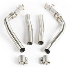 CTS Turbo® (19+) Audi RS6 C8/RS7 4K8 4.0L 304SS 3" Mid-Pipes with Resonator Delete Kit