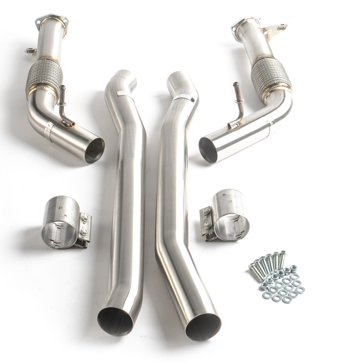 CTS Turbo® (20+) Audi SQ7/SQ8/RSQ8 4.0L 4M 304SS 3" Resonator Delete Kit