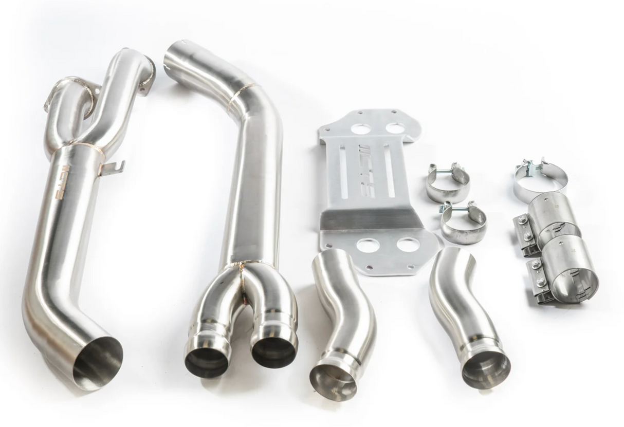 CTS Turbo BMW M2/M3/M4 G8x S58B30 Single Mid Pipe with Brace