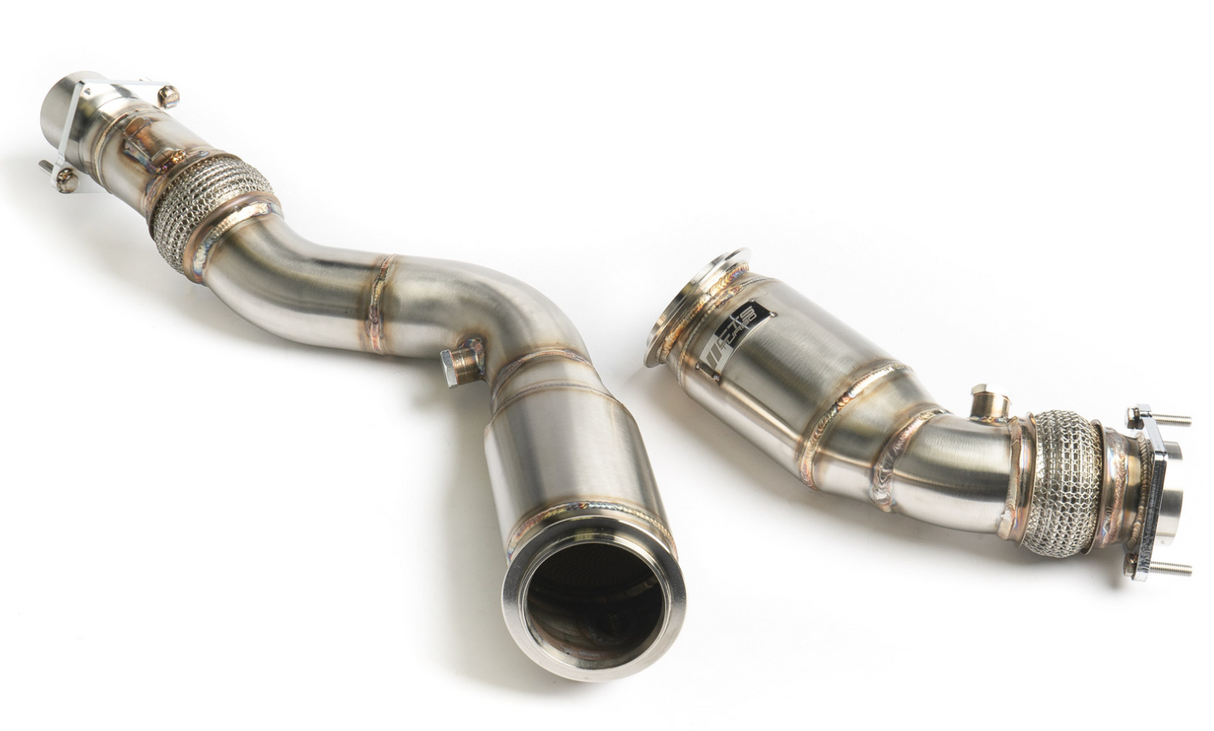 CTS Turbo® (14-20) BMW M2C/M3/M4 S55B30 304SS 3" High-Flow Catted Down Pipe Set
