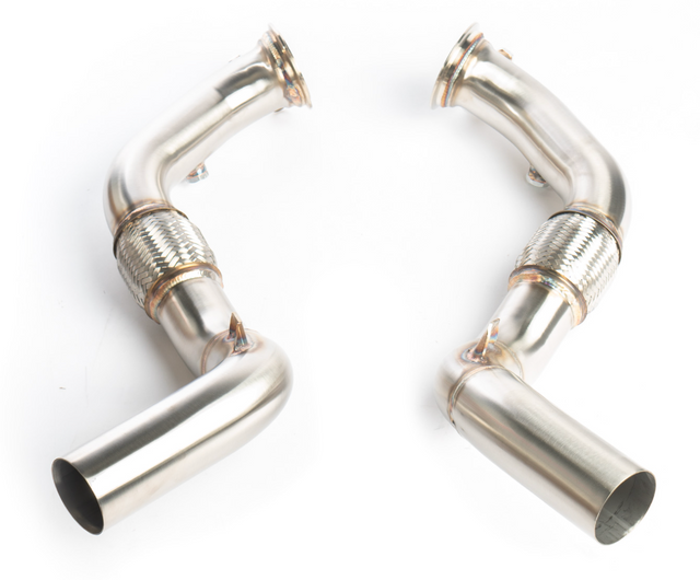 CTS Turbo® (14-19) BMW X5M/X6M F85/F86 304SS 3" Catless Exhaust Down Pipe Set