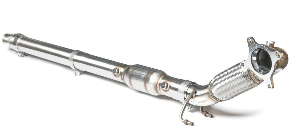 CTS Turbo® A3/TT/CC/Golf/Jetta/Passat FWD 304SS 3" 200 Cell Catted Down Pipe