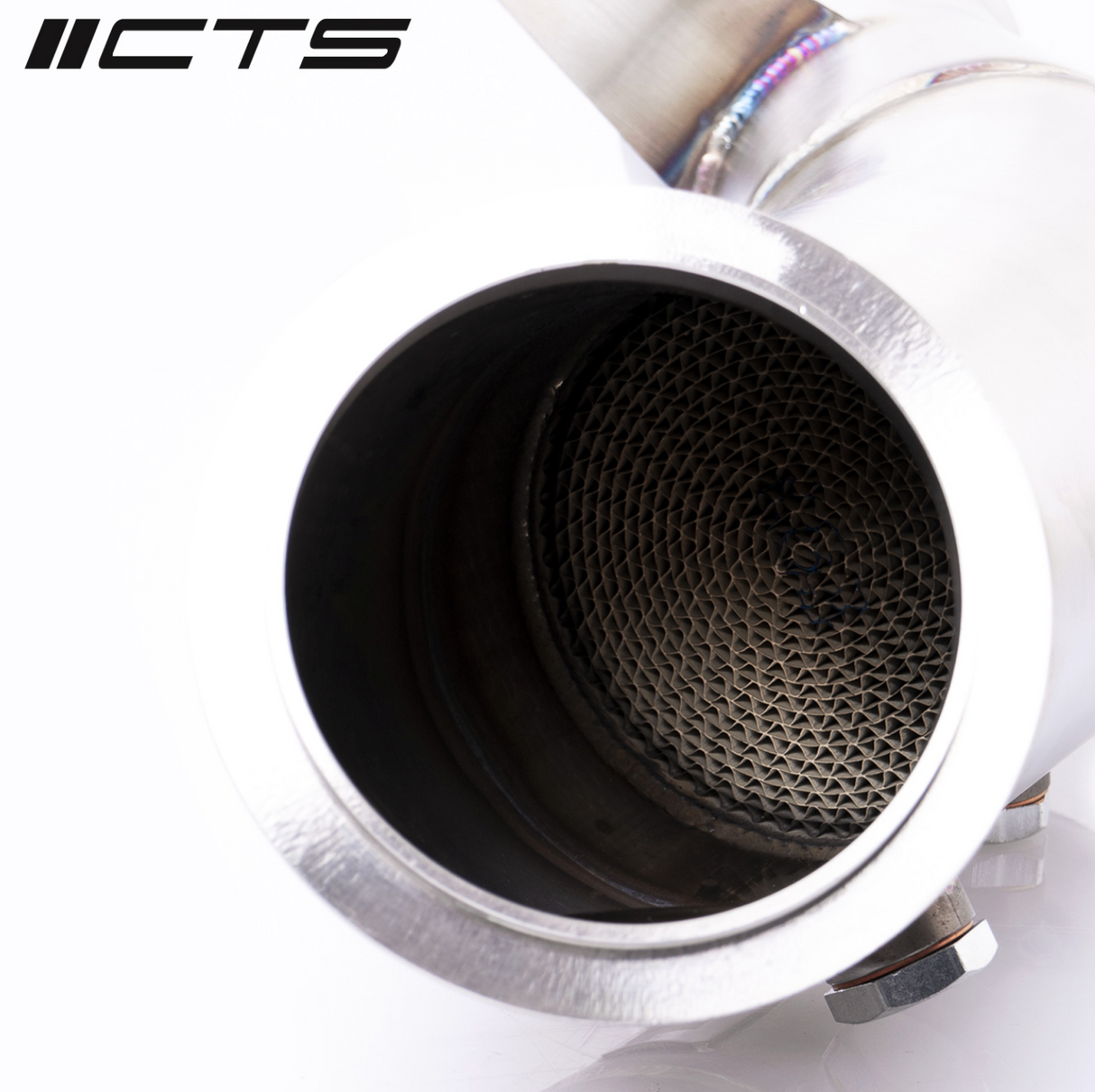 CTS Turbo® (12-16) BMW M135i/M235i/335i/435i N55B30 304SS 4" 200 Cell Catted Down Pipe with Electronic Wastegate