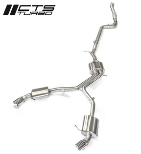 CTS Turbo® (17-24) Audi A4/Allroad 2.0L 304SS 3" Cat-Back Exhaust with 4" OD Tips