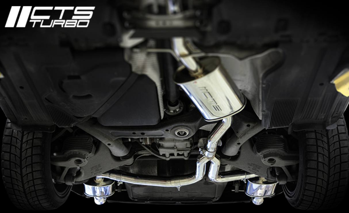 CTS Turbo® (09-16) Audi A4 B8/B8.5 2.0L 304SS 3" Cat-Back Exhaust with 4" OD Tips