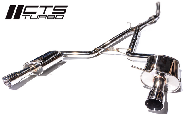 CTS Turbo® (05-08) Audi A4 B7 2.0L 304SS 3" Cat-Back Exhaust with 4" OD Tips