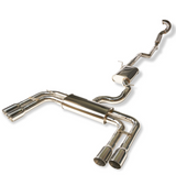 CTS Turbo® (15-20) Audi S3 8V 304SS 3" Turbo-Back Exhaust with Quad 4" OD Tips