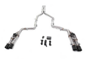 King Racing® (15-23) Dodge Challenger SRT 304SS 3" Valved Cat-Back Exhaust with Quad 4" OD Tips