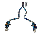 King Racing® (15-23) Dodge Challenger 5.7L Blue Titanium 3" Valved Cat-Back Exhaust with 4" OD Tips