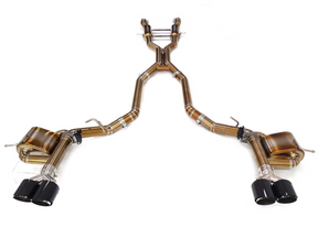 King Racing® (18-21) Jeep Grand Cherokee Trackhawk Titanium Valved 3" Cat-Back Exhaust with Quad 4" OD Tips