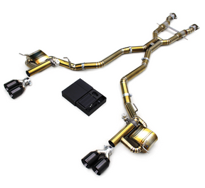 King Racing® (12-21) Jeep Grand Cherokee SRT Titanium Valved 3" Cat-Back Exhaust with Quad 4" OD Tips