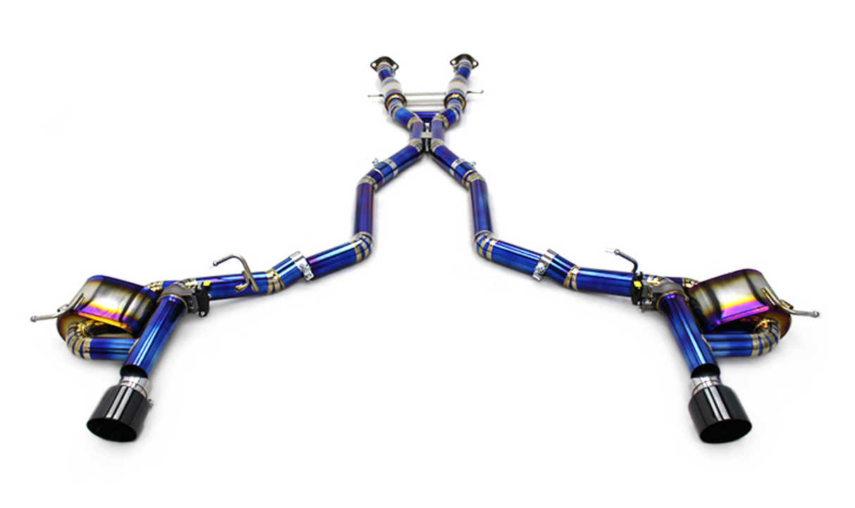 King Racing® (12-21) Jeep Grand Cherokee SRT Titanium Valved 3" Cat-Back Exhaust with Dual 4" OD Tips