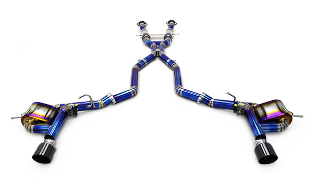 King Racing® (12-21) Jeep Grand Cherokee SRT Titanium Valved 3" Cat-Back Exhaust with Dual 4" OD Tips