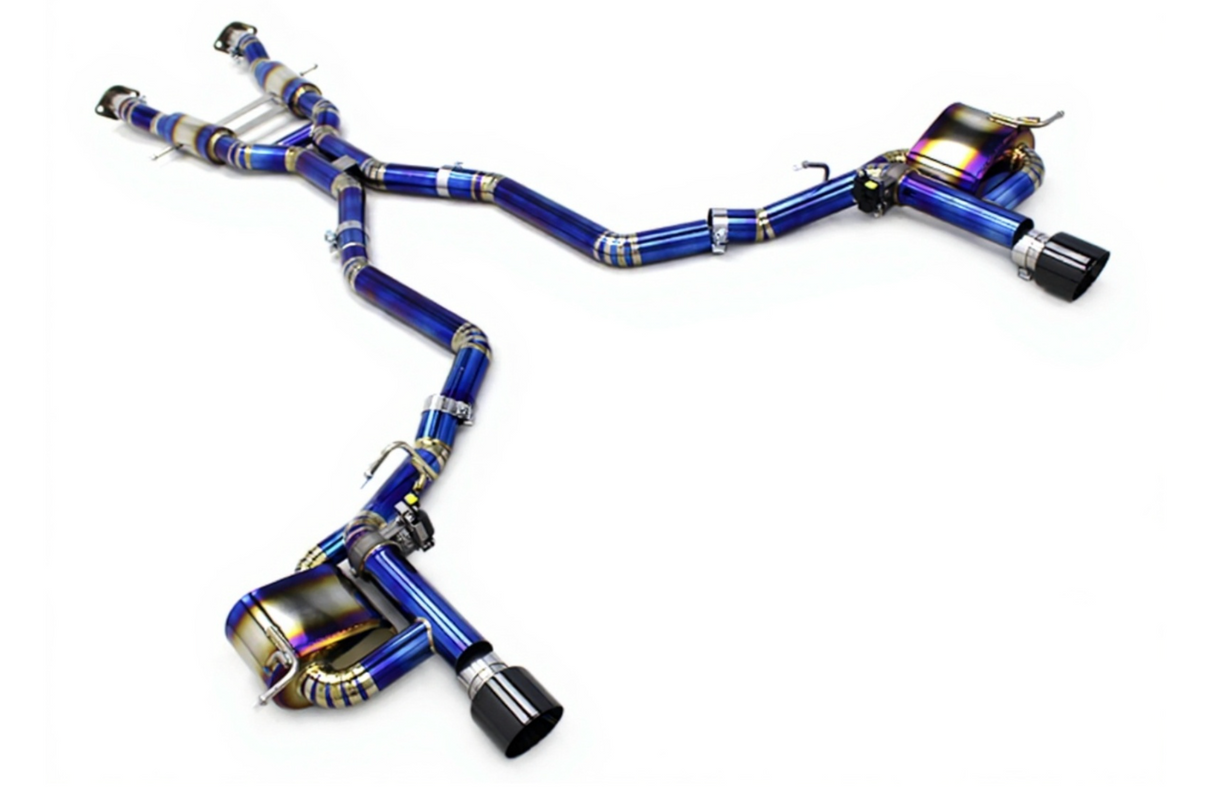 King Racing® (12-21) Jeep Grand Cherokee SRT Titanium Valved 3" Cat-Back Exhaust with Dual 4" OD Tips