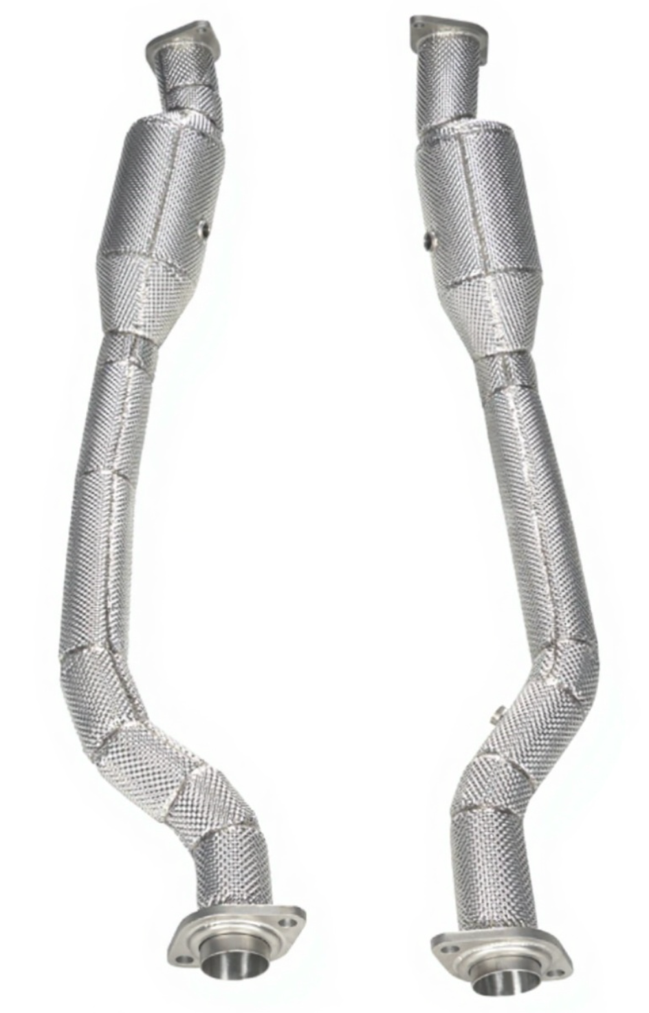 King Racing® (12-21) Jeep Grand Cherokee SRT 304SS 3" 200 Cell Catted Mid-Pipes with Heat Wrap
