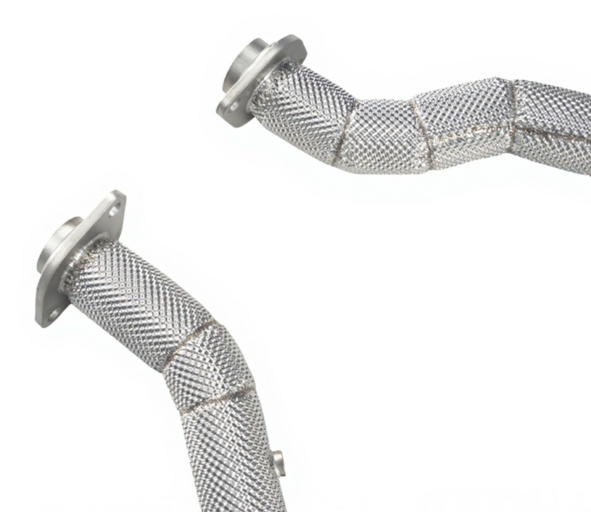 King Racing® (12-21) Jeep Grand Cherokee SRT 304SS 3" 200 Cell Catted Mid-Pipes with Heat Wrap