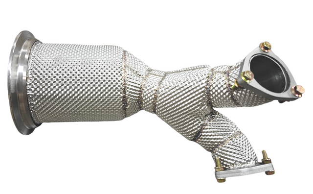 King Racing® (18-24) Audi SQ5 3.0L 304SS 3" Catless Exhaust Downpipe with Heat Wrap Layer