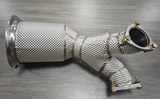 King Racing® (18-24) Audi SQ5 3.0L 304SS 3" Catless Exhaust Downpipe with Heat Wrap Layer