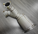 King Racing® (18-24) Audi SQ5 3.0L 304SS 3" Catless Exhaust Downpipe with Heat Wrap Layer