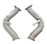 King Racing® (16+) Audi S4/S5/A6/A7/A8/Q5/SQ5 304SS 3" Catless Exhaust Downpipe with Heat Wrap Layer