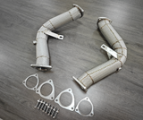 King Racing® (16+) Audi S4/S5/A6/A7/A8/Q5/SQ5 304SS 3" Catless Exhaust Downpipe with Heat Wrap Layer