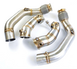 King Racing® (18+) BMW M5/M8 F9x S63B44 304SS 3" Catless Exhaust Downpipe Set