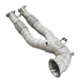 King Racing® (15-23) Audi TTRS/RS3 2.5L 304SS 3" Catless Exhaust Downpipes with Heat Wrap Layer