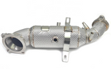 King Racing® (16+) Alfa Romeo Giulia/Stelvio 2.0L 304SS 3" Catted Downpipe with Heat Wrap Layer