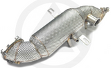 King Racing® (16+) Alfa Romeo Giulia/Stelvio 2.0L 304SS 3" Catted Downpipe with Heat Wrap Layer