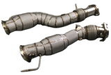 King Racing® (19-25) BMW X3/X4 F97/98 S58B30 304SS 3" Catless Down Pipes with Heat Wrap Layer