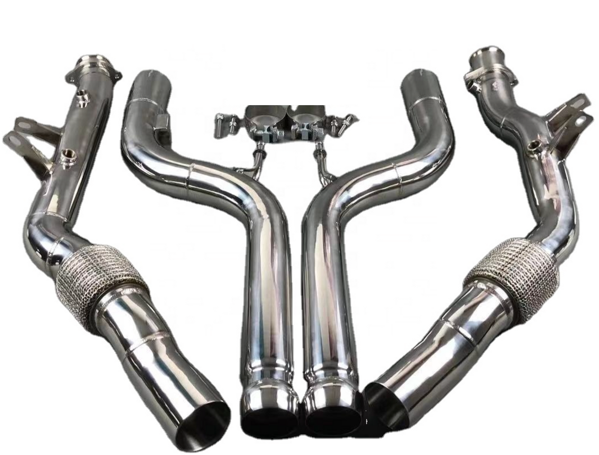 King Racing® Mercedes-Benz S63/CL63/GL63/SL63 M157 304SS 3" Catless Down Pipes