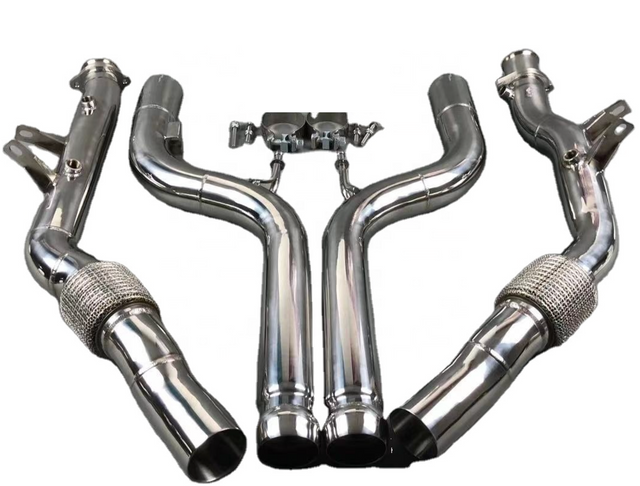 King Racing® Mercedes-Benz S63/CL63/GL63/SL63 M157 304SS 3" Catless Down Pipes