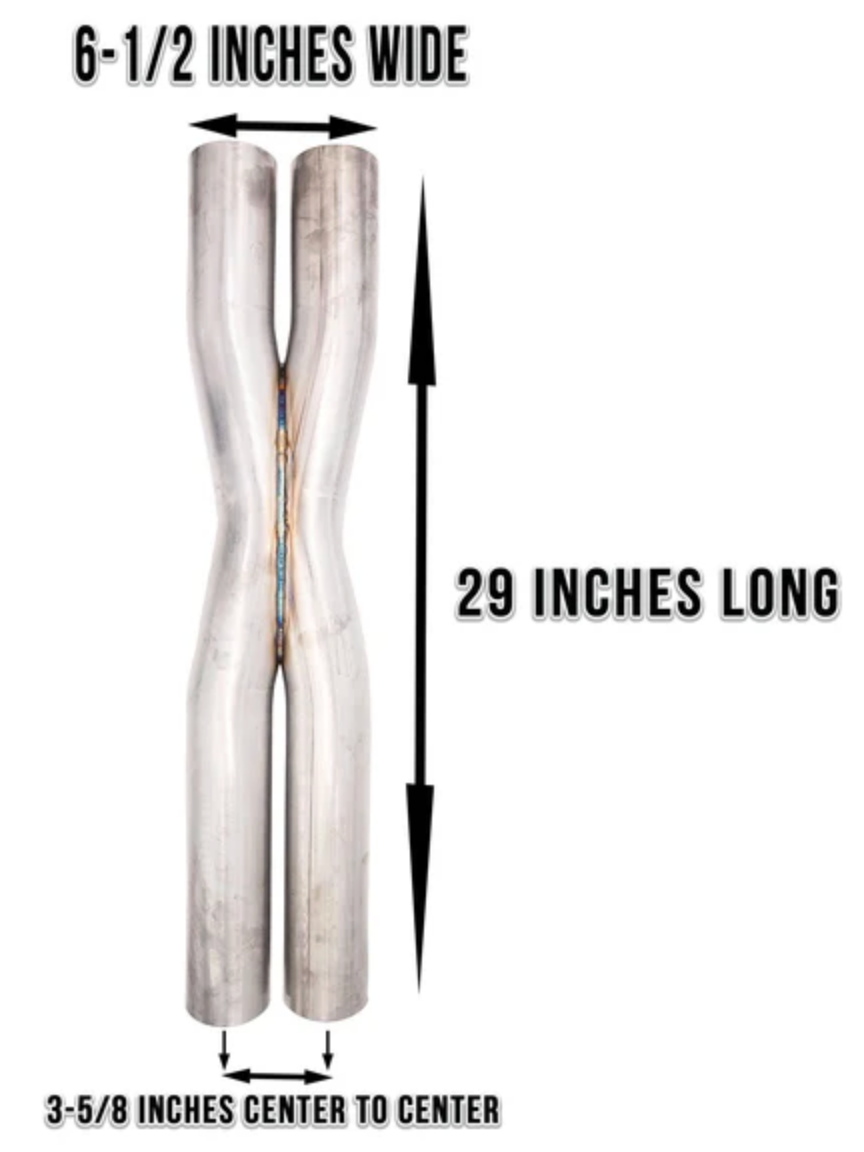 Khaos Motorsports (11+) Dodge Challenger/Charger V8 304SS 3" Crossover X-Pipe
