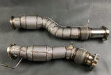 2019+ BMW X3M/X4M F97/F98 S55B30 Catless Exhaust Downpipes with Heat W…

