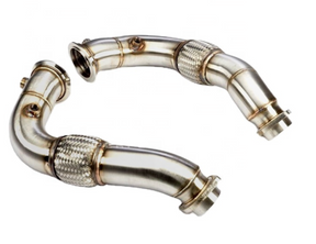 King Racing® BMW 550i/650i/750i/X5/X6 N63B44 304SS 3" Catless Exhaust Downpipes