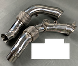 BMW M5 F10/M6 F06/F12/F13 S63B44 Catless Exhaust Down Pipes

