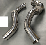King Racing® (15-19) BMW X5M/X6M S63B44 304SS 3" Catless Exhaust Down Pipes