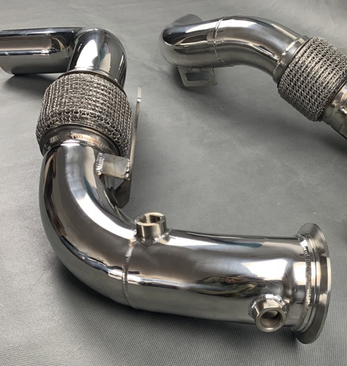 King Racing® (15-19) BMW X5M/X6M S63B44 304SS 3" Catless Exhaust Down Pipes