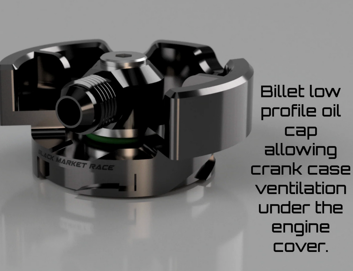 Black Market Race BMW B58/S58B30 Oil Cap Breather Vent