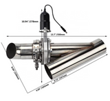 King Racing® 3" Dual Electric Exhaust Cutout Kit with Remote Switch