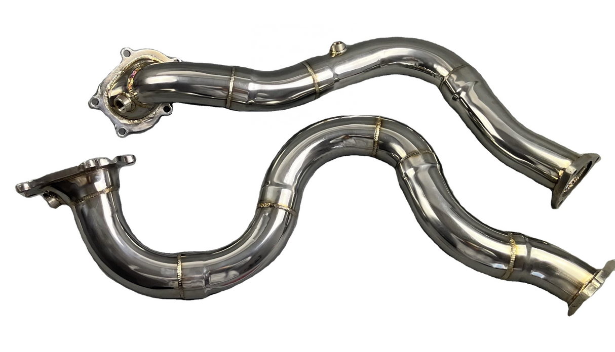 King Racing® (12-18) Audi S6/S7/RS6/RS7 4.0L 304SS 3" Catless Exhaust Down Pipes