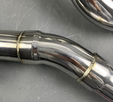 King Racing® (12-18) Audi S6/S7/RS6/RS7 4.0L 304SS 3" Catless Exhaust Down Pipes
