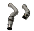 BMW M2/M3/M4 F8x S55B30 Catless Exhaust Down Pipes with Heat Wrap

