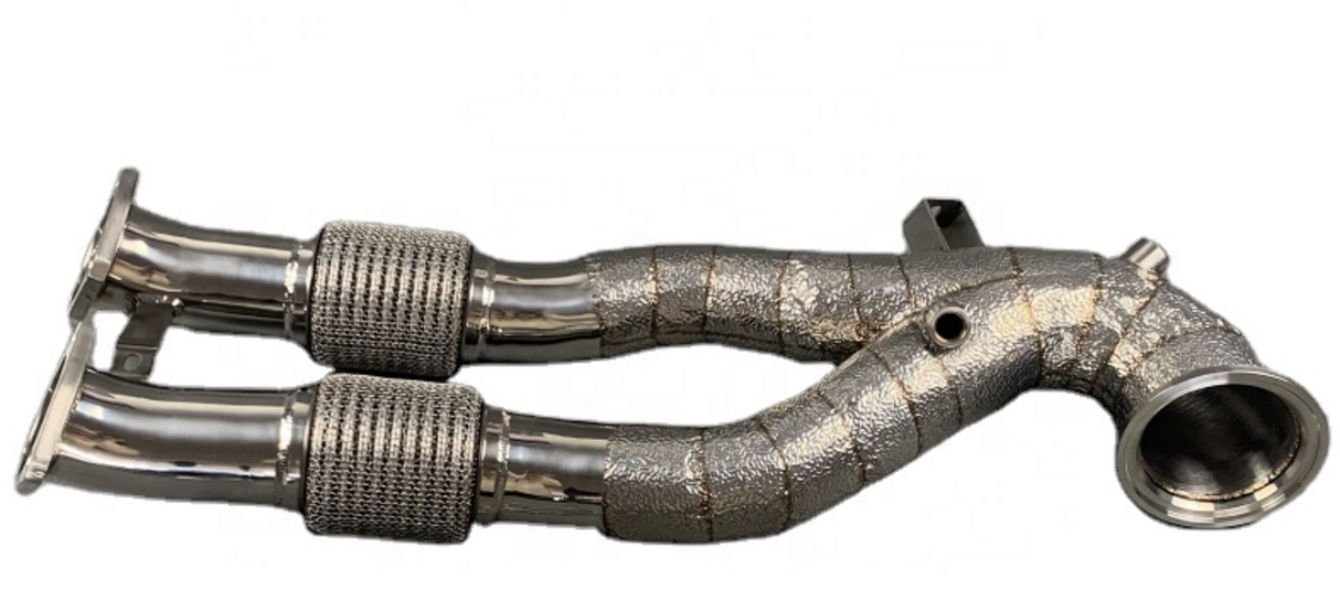 2015-2023 Audi RS3 8V/TT RS 8S EA855 Catless Exhaust Down Pipes

