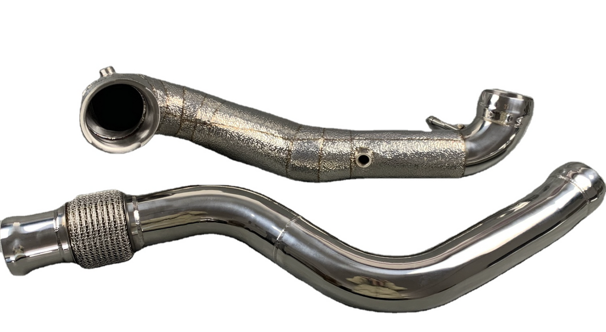 Kingman Speed® (13-19) Mercedes-Benz A45/CLA45/GLA45 AMG M133 304SS 3" Catless Exhaust Down Pipes